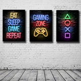 Repeat Game Wall Posters And Player Canvas Paintings